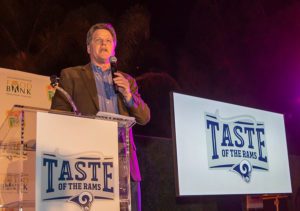 Michael Flood at Taste of the Rams