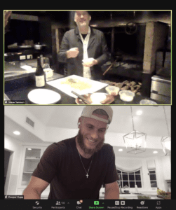 Steve Samson and Cooper Kupp at Taste of the Rams 2021