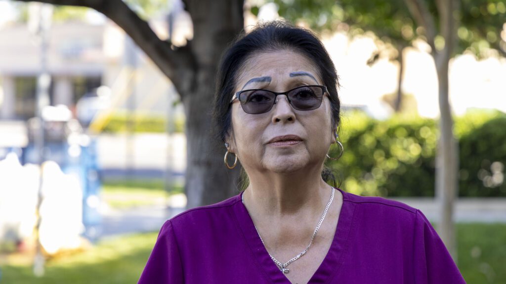 Maria, food recipient at Desert Reign