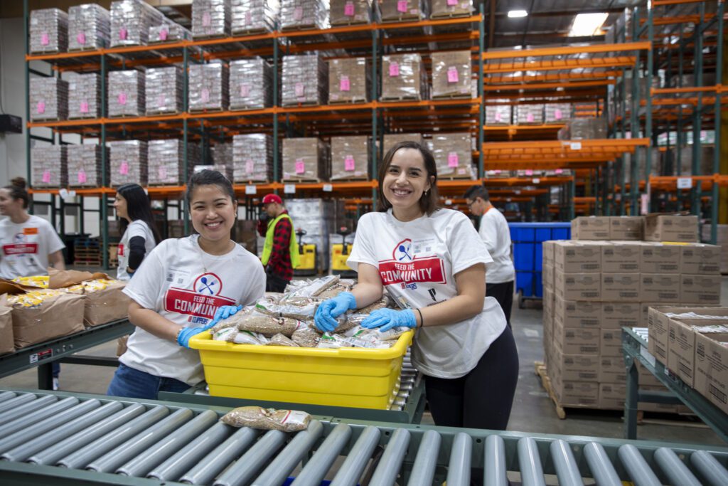 LA Clippers staff Volunteer Day