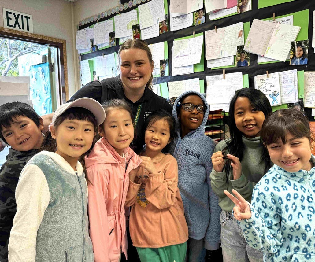 Hancock Park Elementary School students