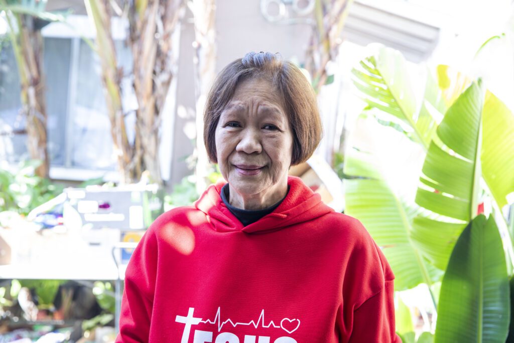 Lydia, a volunteer at Word International in Eagle Rock.