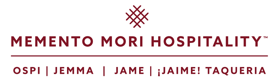 MMH_4_Restaurant_Logo_2-Red Memento Mori Hospitality: Ospi | Jemma | Jame | Jaime Taqueria
